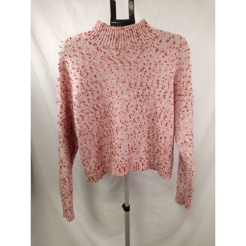 LC Lauren Conrad Women's Pink Confetti Knit Sweater Size XL